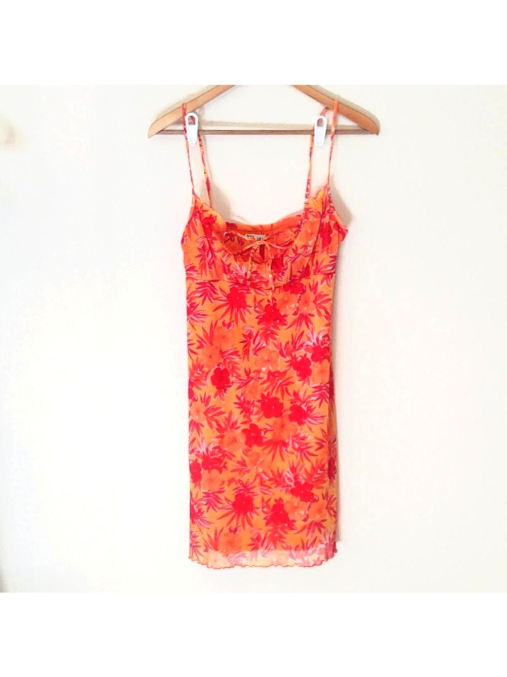 Niki-lee vintage Hawaiian print babydoll dress Y2K